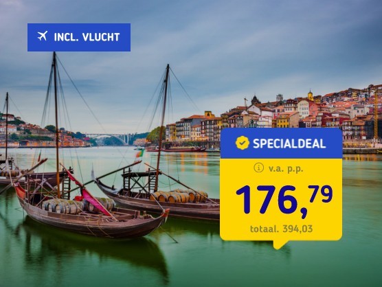 Stedentrip naar Porto incl. vlucht