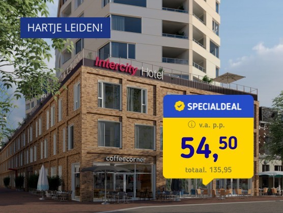 SPLINTERNIEUW! 4*-hotel Leiden + ontbijt