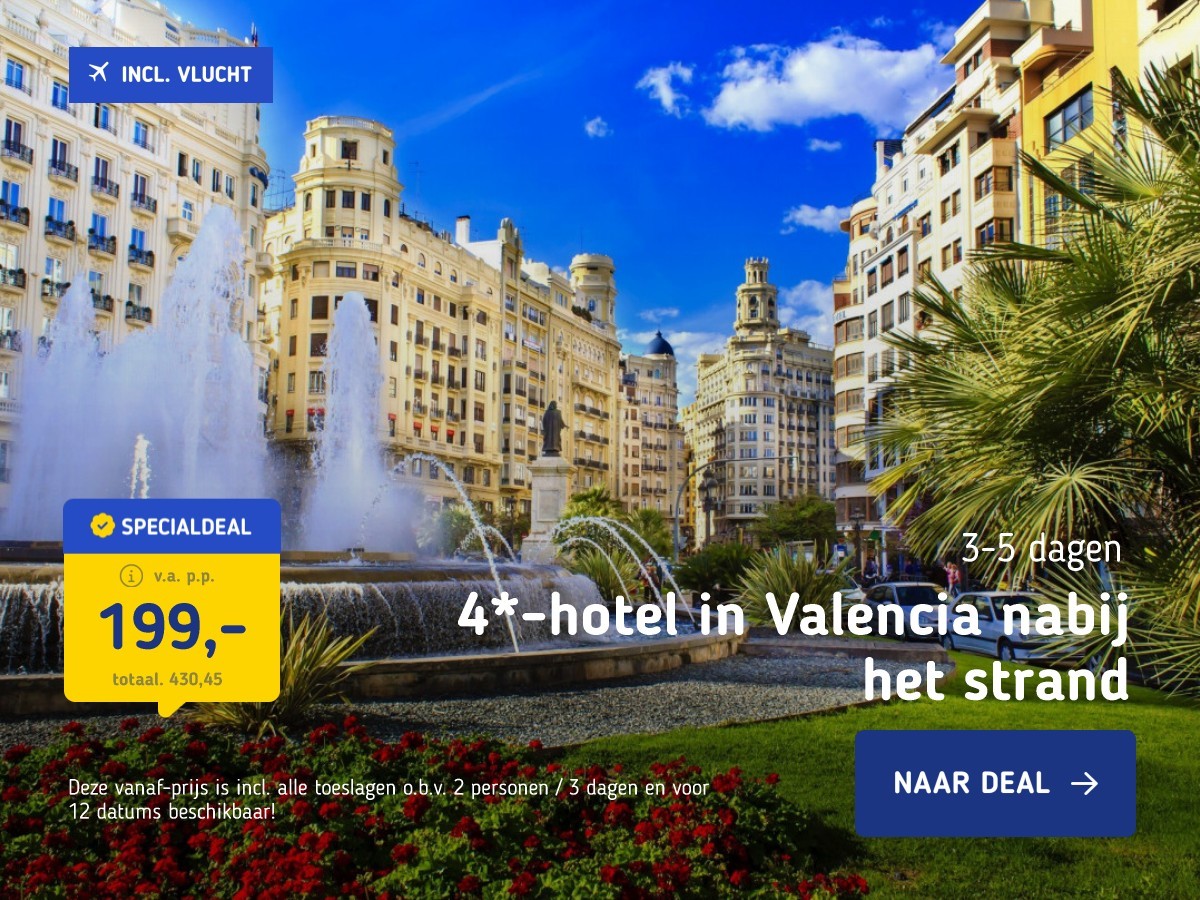 4*-hotel in Valencia nabij het strand