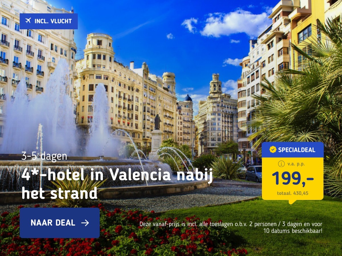 4*-hotel in Valencia nabij het strand