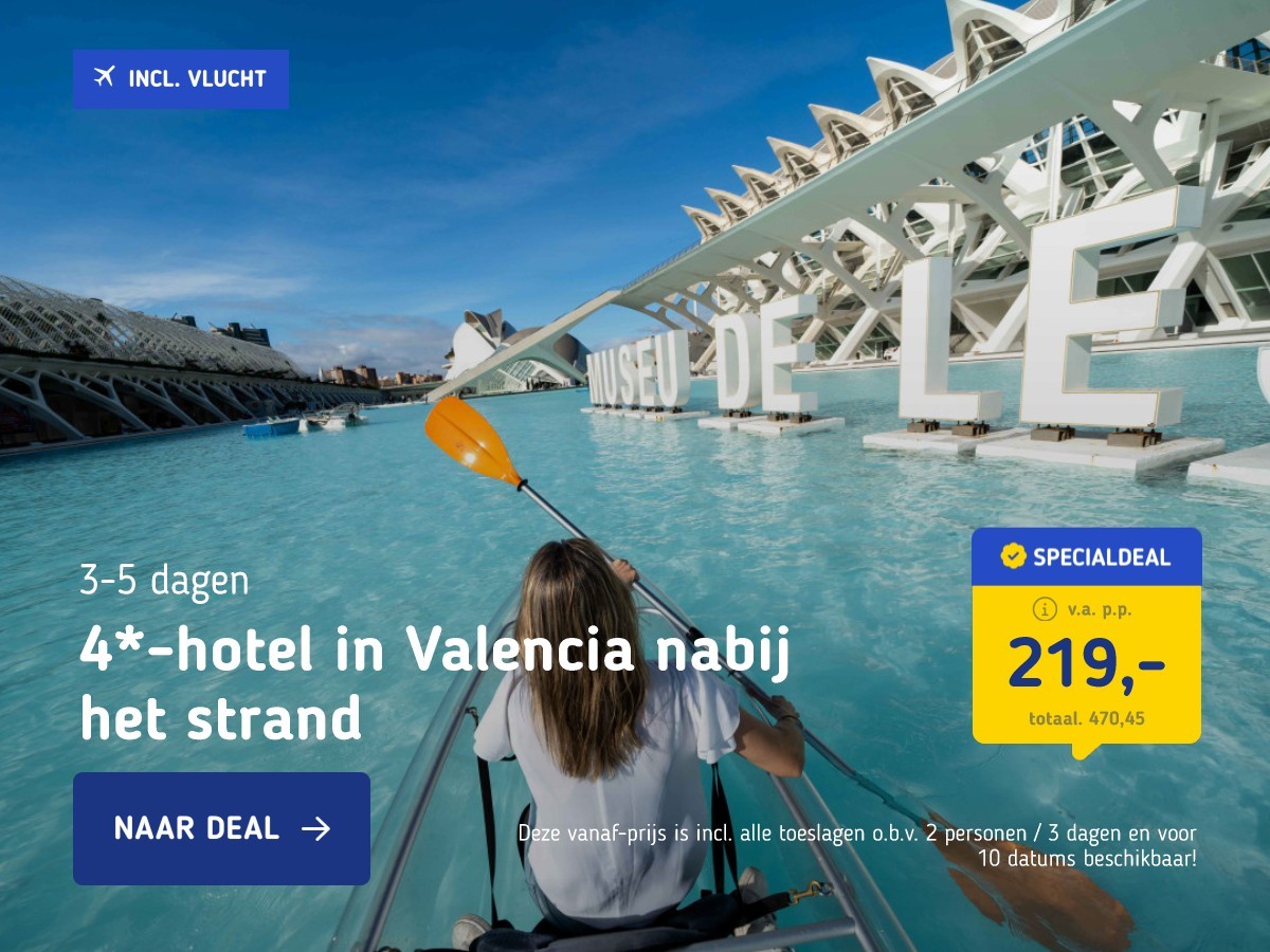 4*-hotel in Valencia nabij het strand