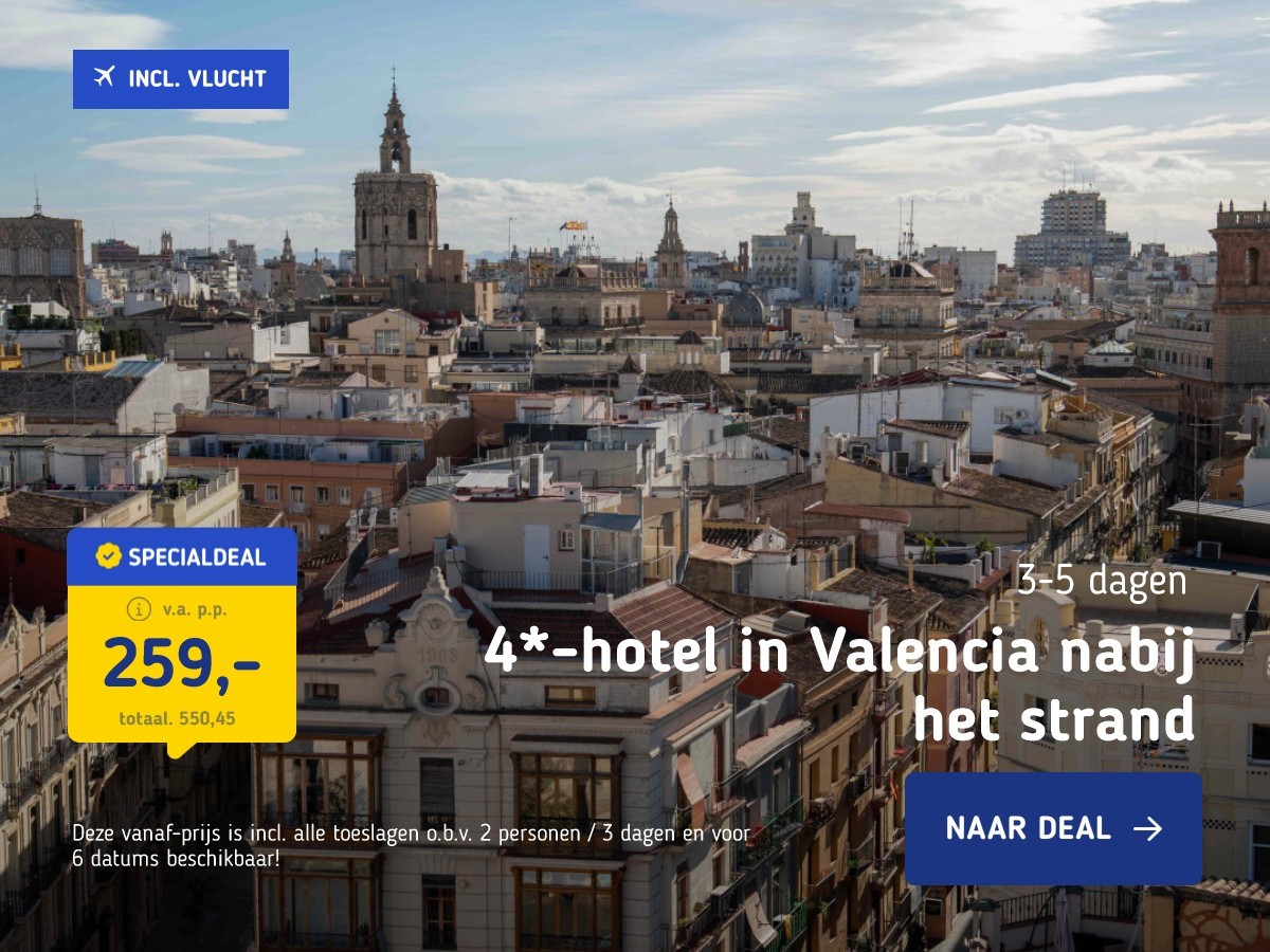 4*-hotel in Valencia nabij het strand