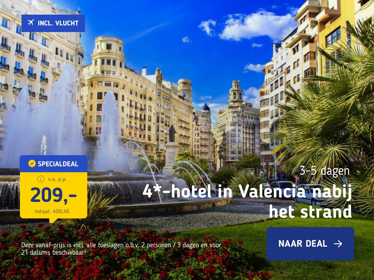 4*-hotel in Valencia nabij het strand