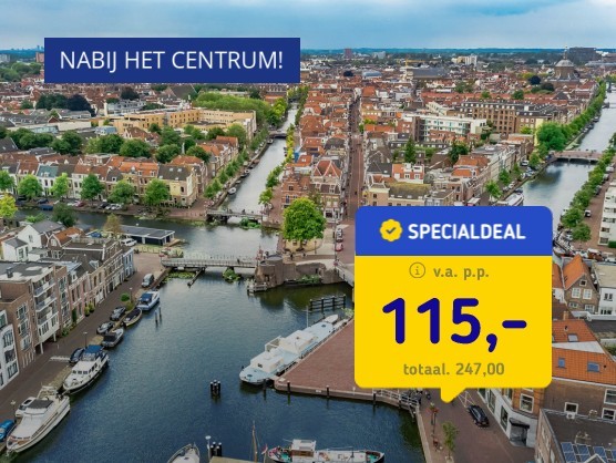 4*-hotel Leiden + ontbijt & treinretour