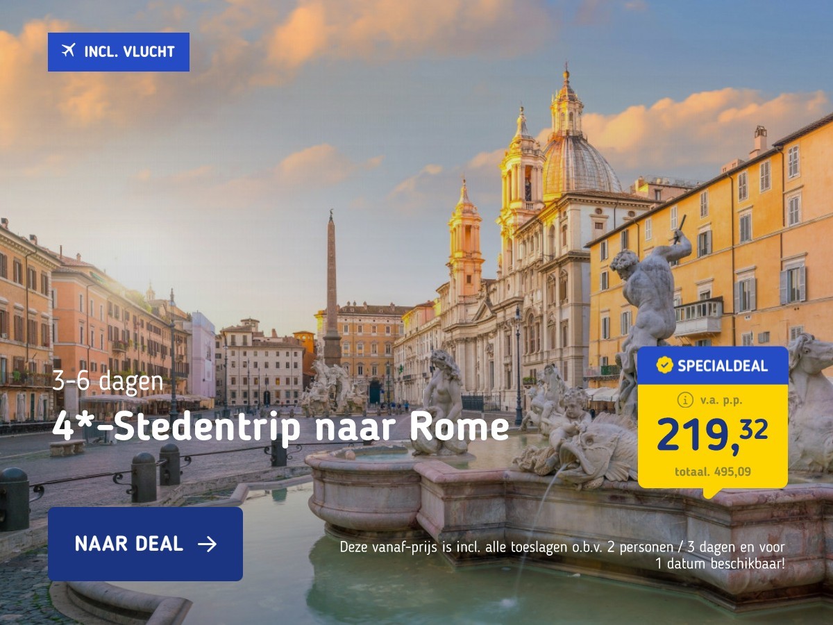 4*-Stedentrip naar Rome