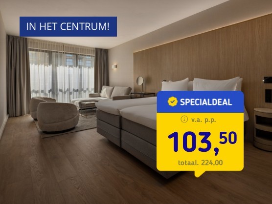 Hotel Eindhoven + ontbijt en treinretour