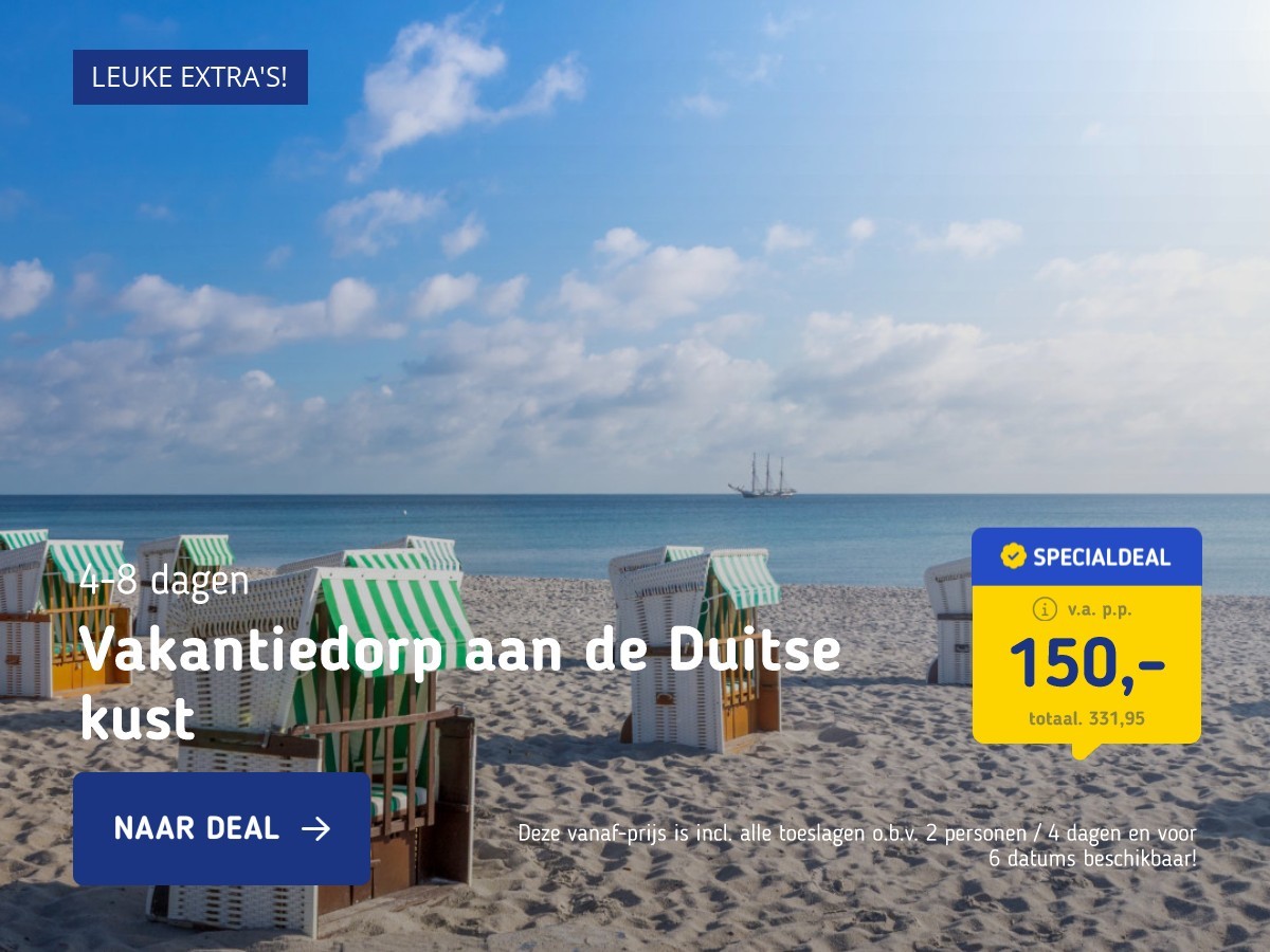 Vakantiedorp aan de Duitse kust