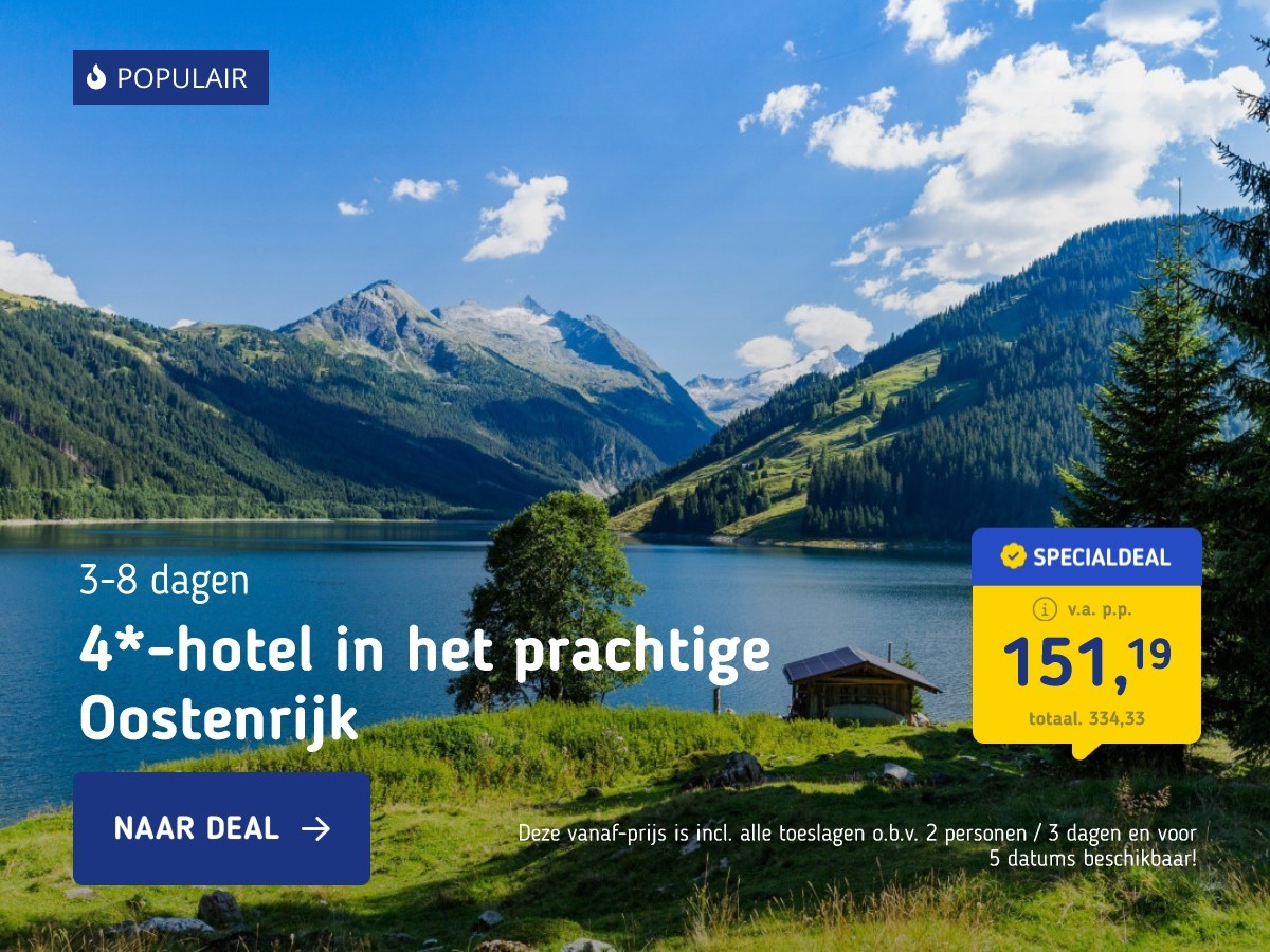 4*-hotel in het prachtige Oostenrijk