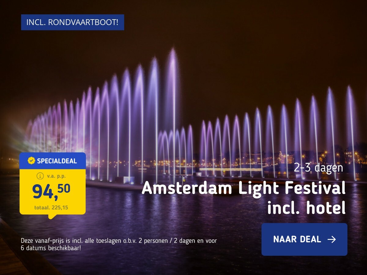 Amsterdam Light Festival incl. hotel