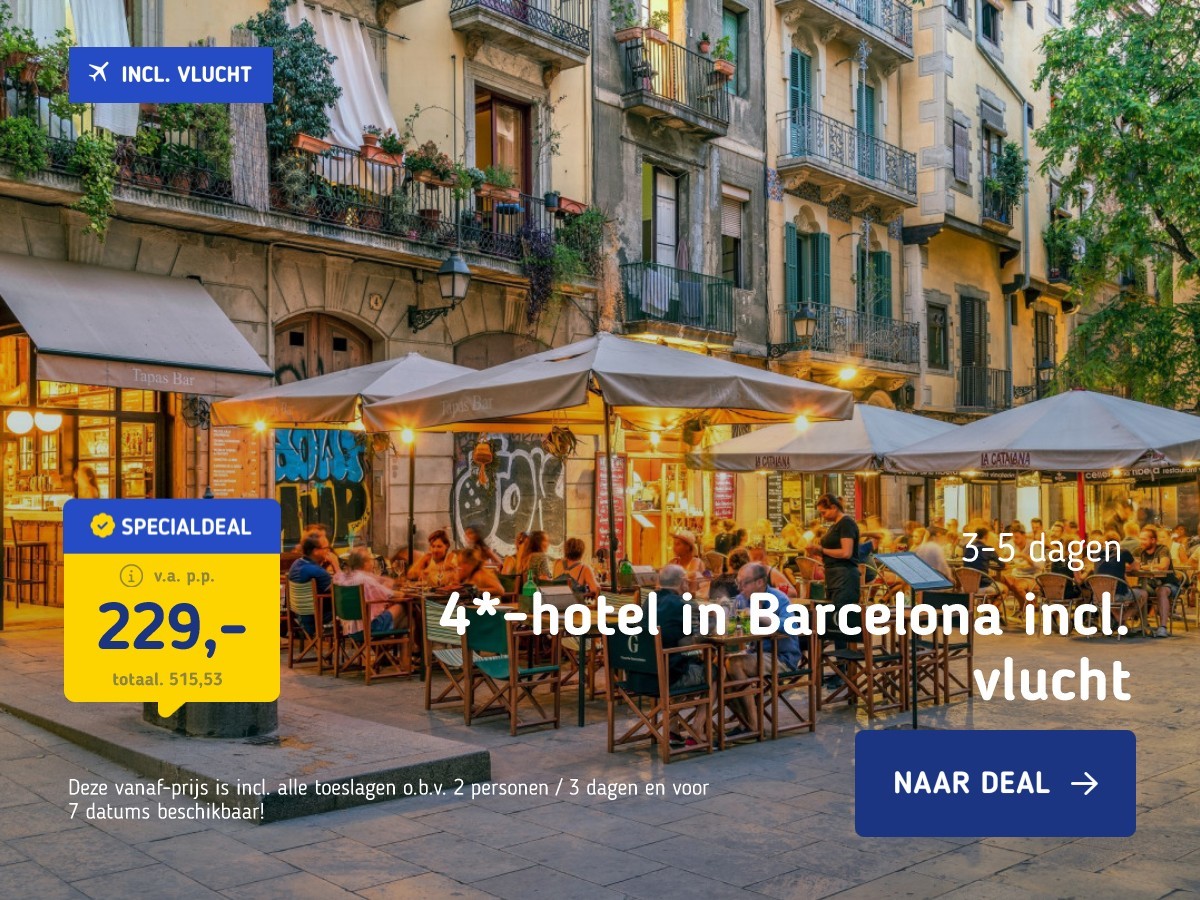 4*-hotel in Barcelona incl. vlucht