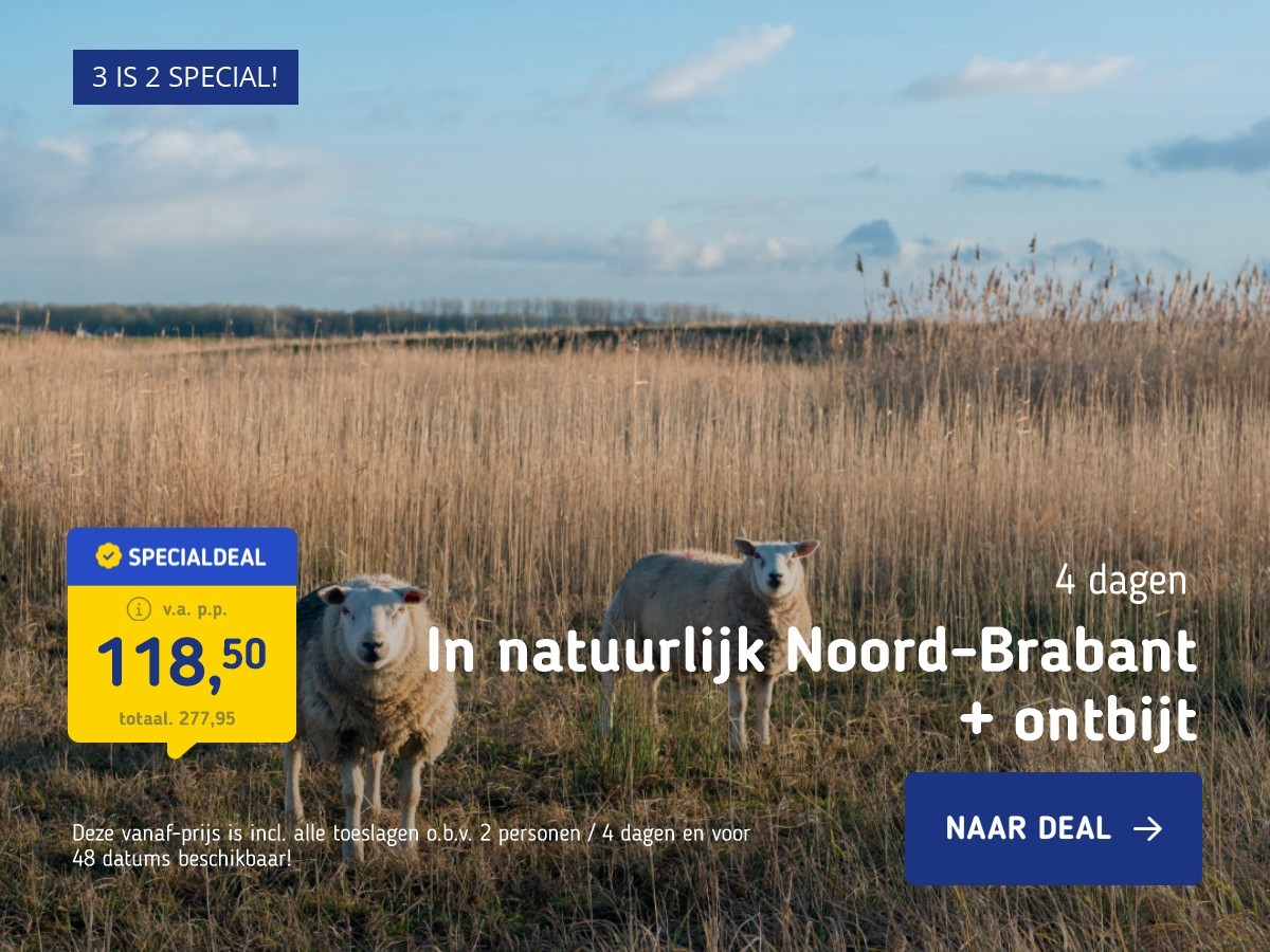 In natuurlijk Noord-Brabant + ontbijt