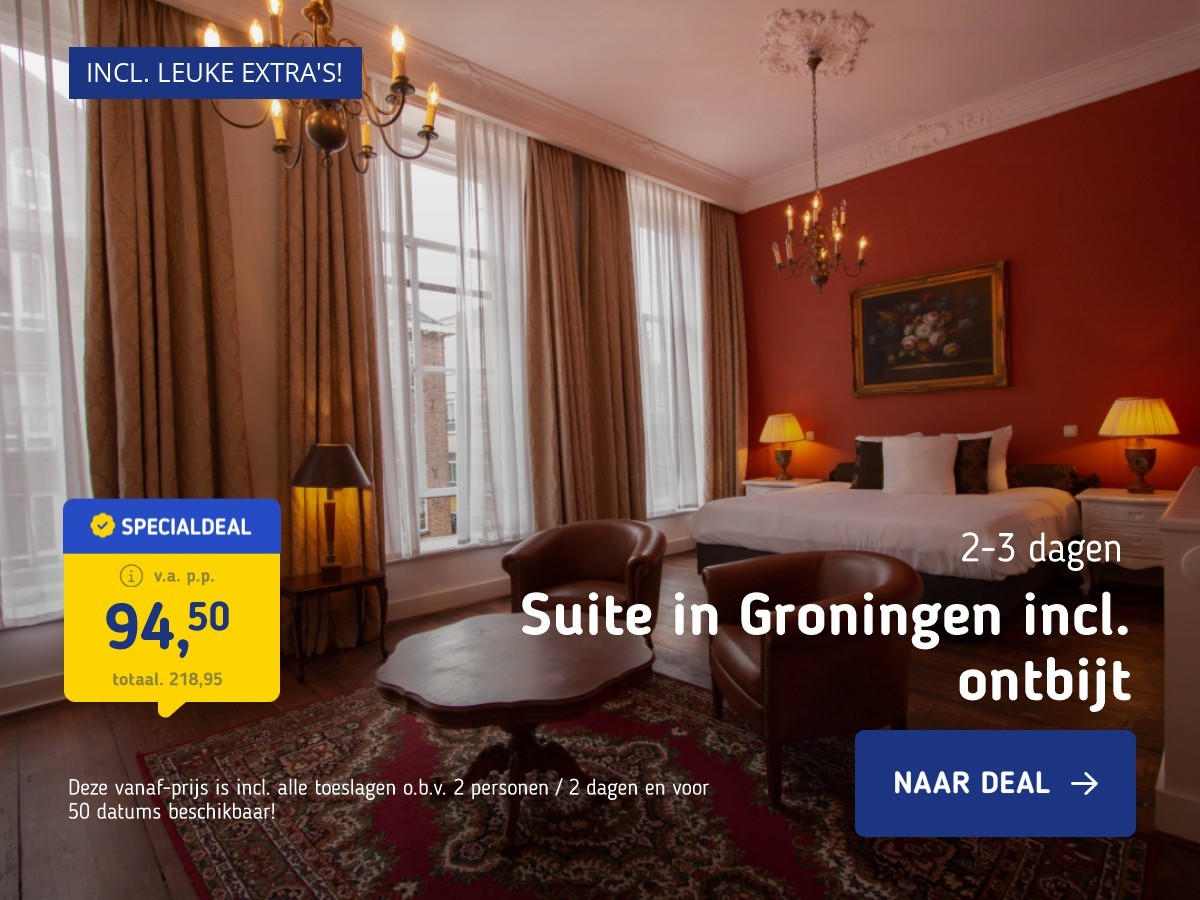 Suite in Groningen incl. ontbijt