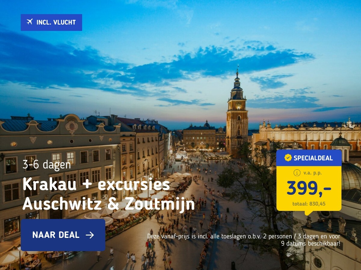 Krakau + excursies Auschwitz & Zoutmijn