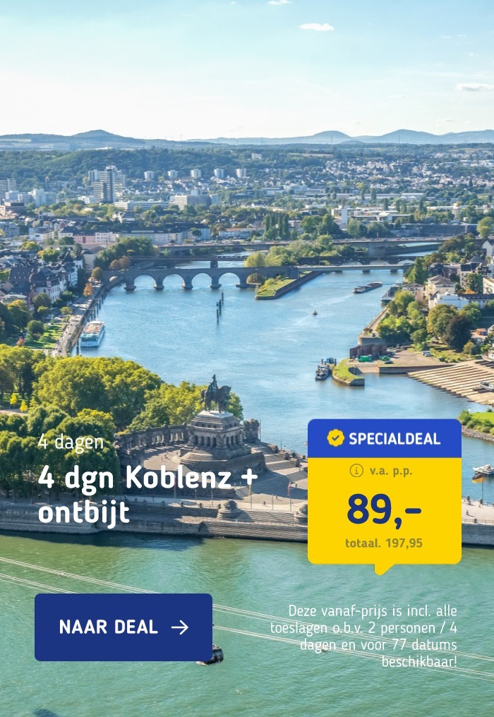 4 dgn Koblenz + ontbijt