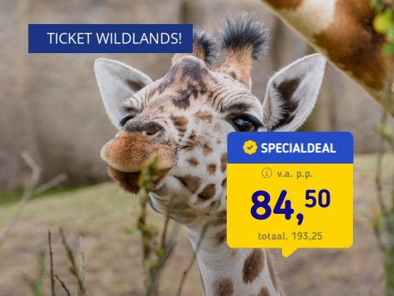 WILDLANDS incl. 4*-hotel + ontbijt