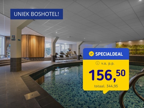 4*-boshotel incl. ontbijt + 1 x diner