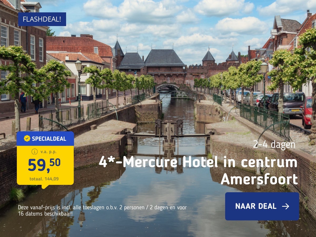 4*-Mercure Hotel in centrum Amersfoort