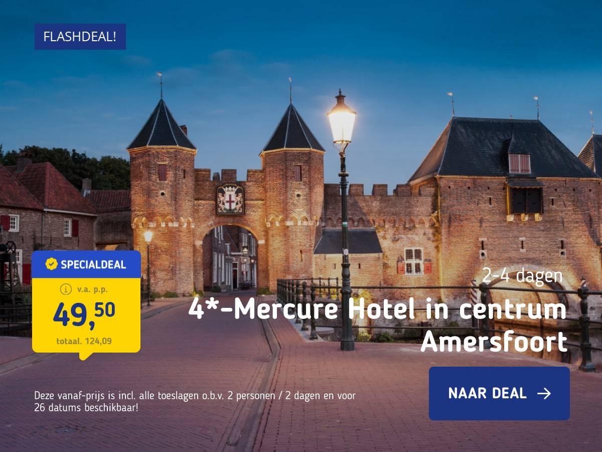 4*-Mercure Hotel in centrum Amersfoort