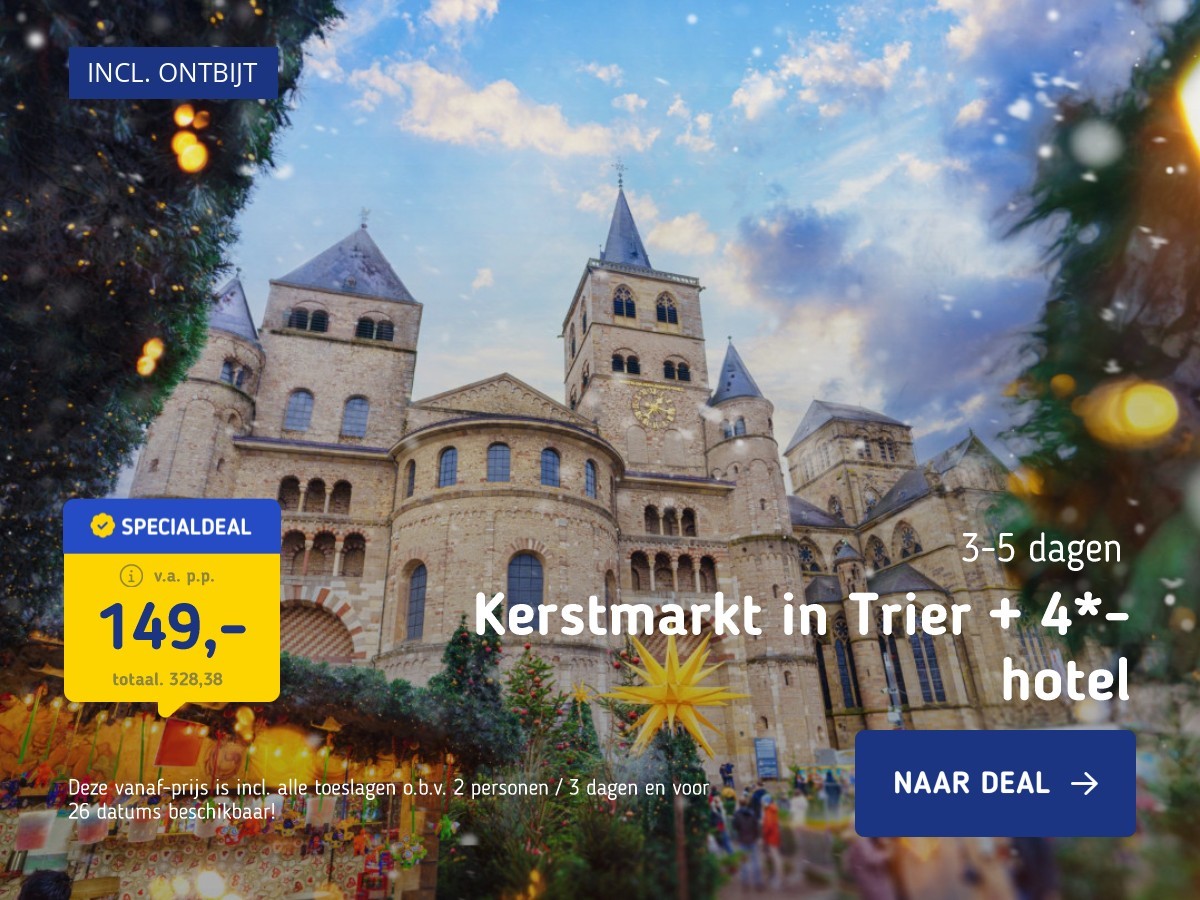 Kerstmarkt in Trier + 4*-hotel