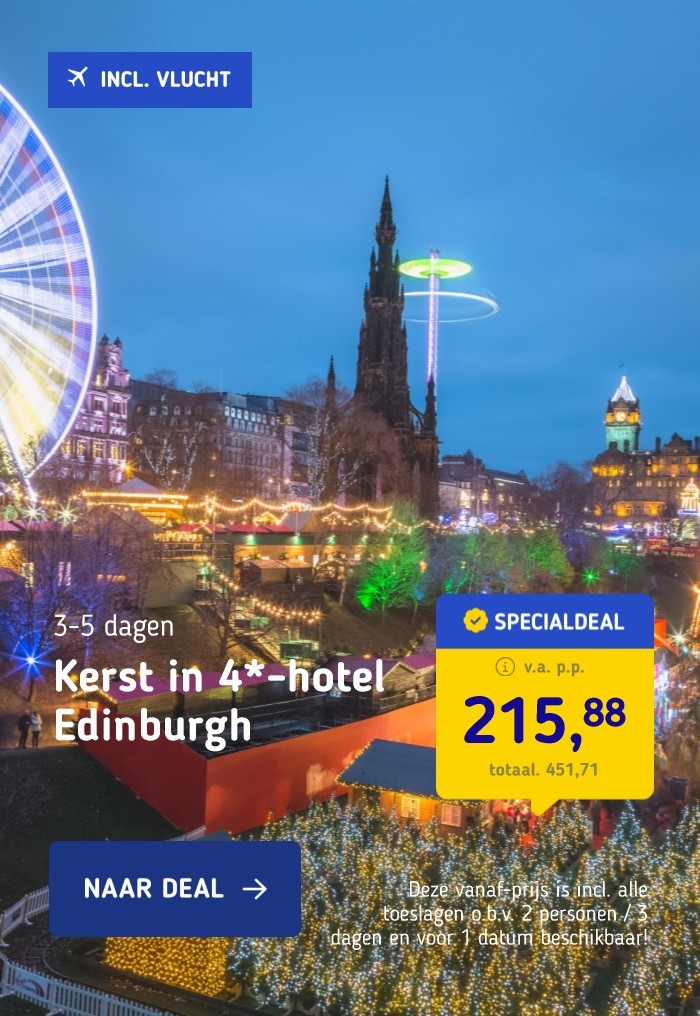 Kerst in 4*-hotel Edinburgh