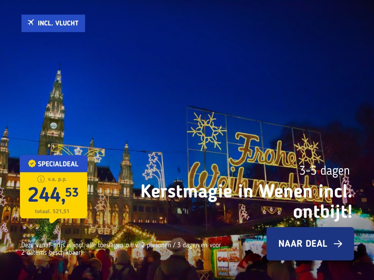 Kerstmagie in Wenen incl. ontbijt!