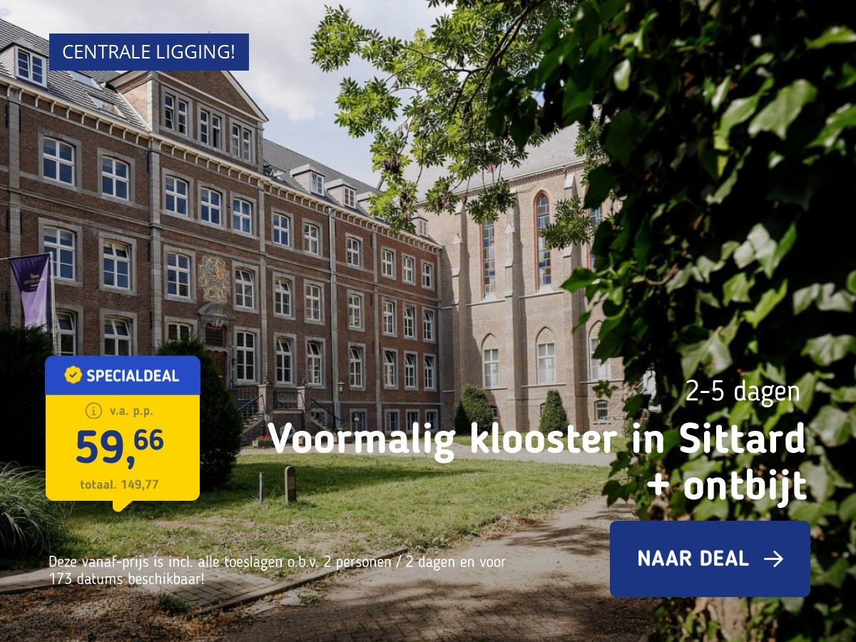 Voormalig klooster in Sittard + ontbijt