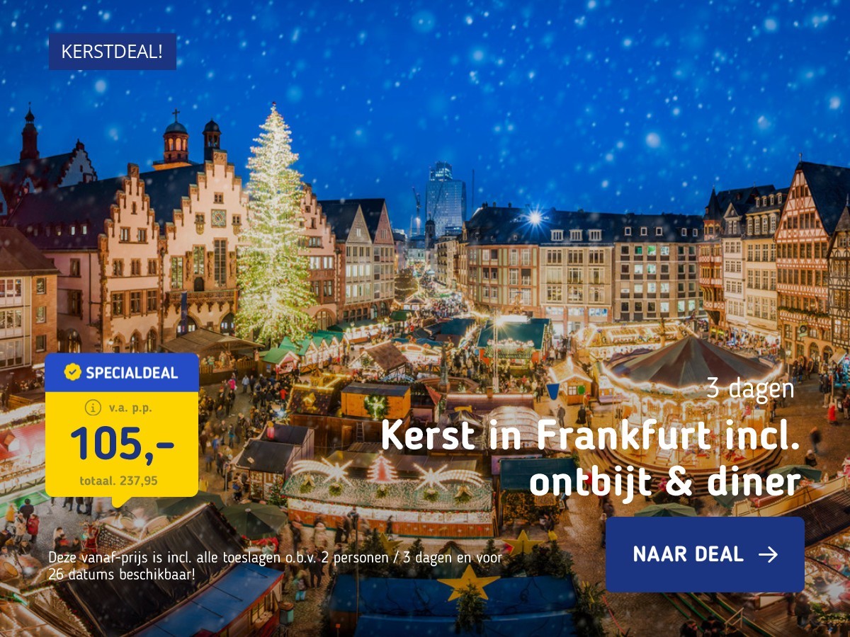 Kerst in Frankfurt incl. ontbijt & diner