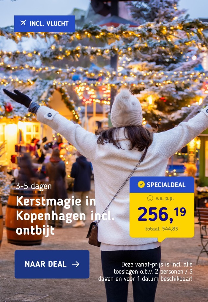 Kerstmagie in Kopenhagen incl. ontbijt