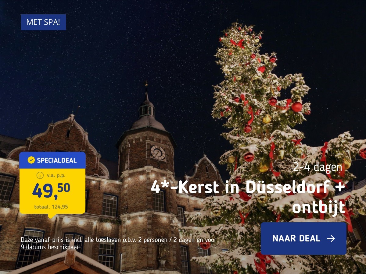 4*-Kerst in Düsseldorf + ontbijt