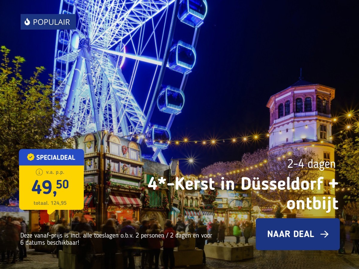 4*-Kerst in Düsseldorf + ontbijt