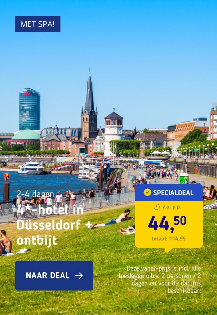 4*-hotel in Düsseldorf + ontbijt