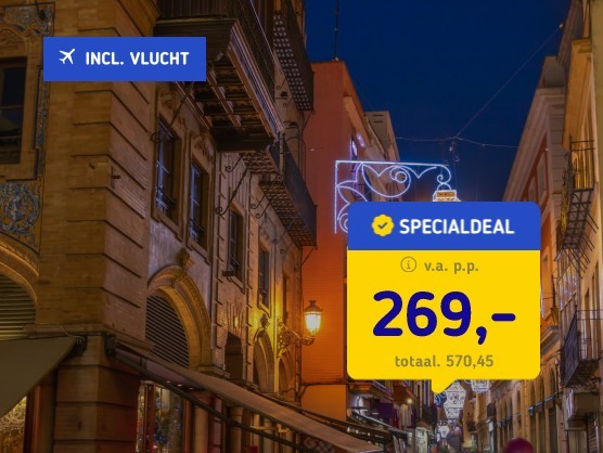 4*-Kerst Sevilla + vlucht & ontbijt