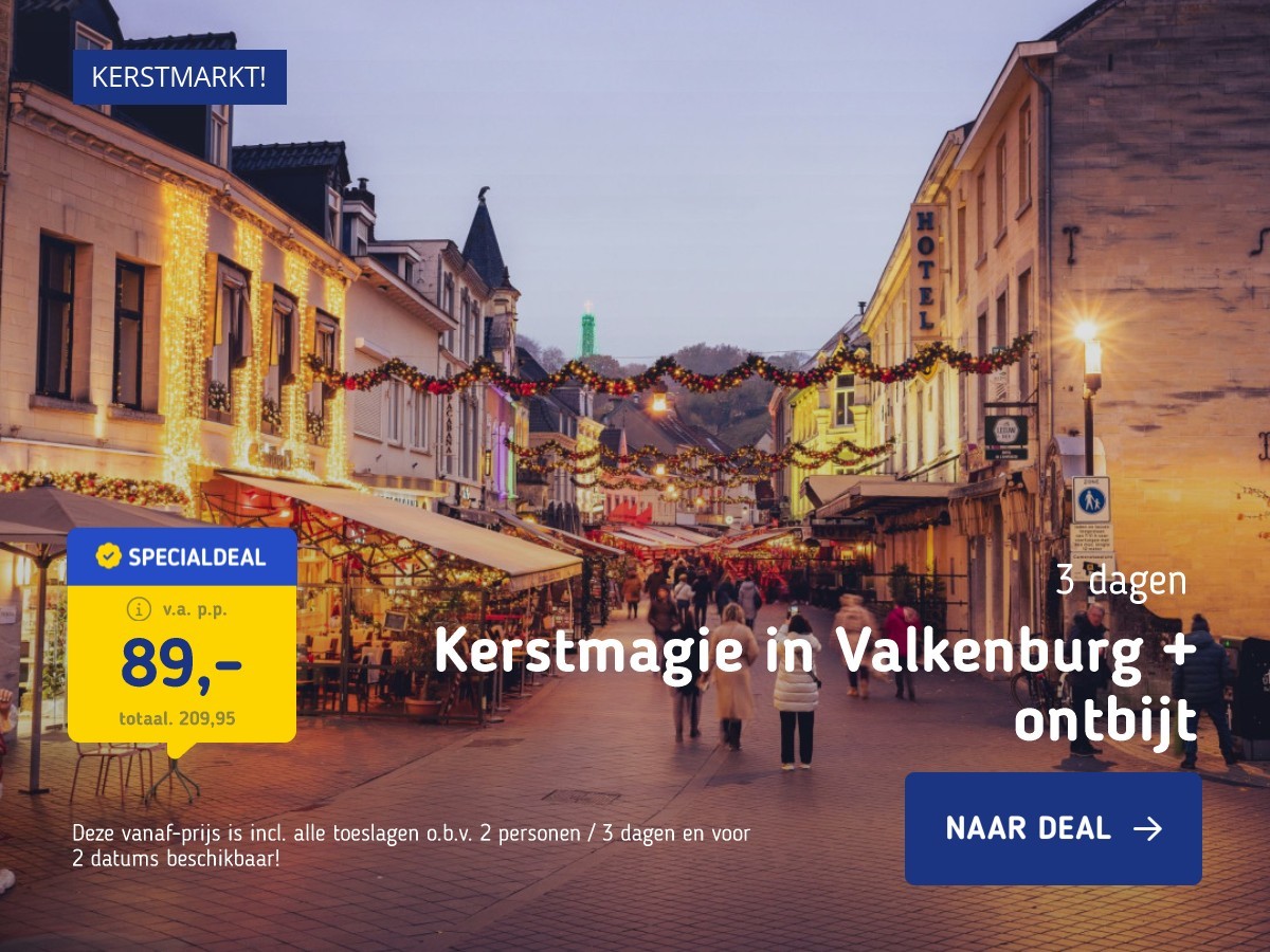 Kerstmagie in Valkenburg + ontbijt