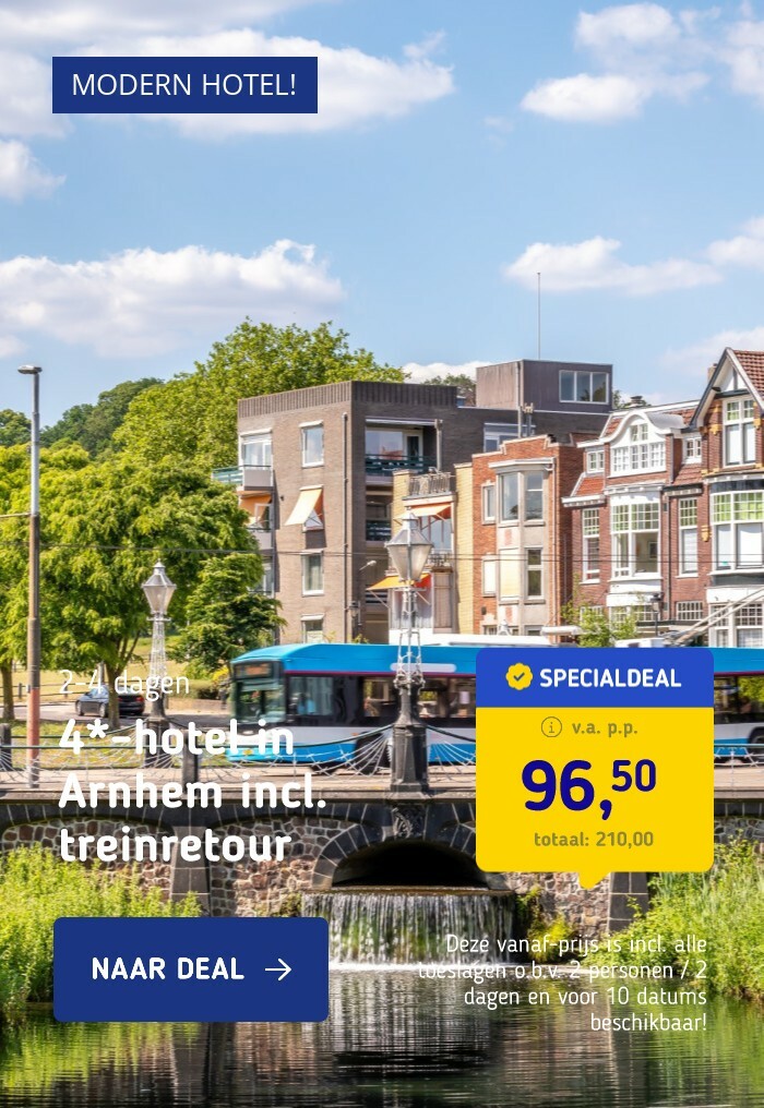 4*-hotel in Arnhem incl. treinretour