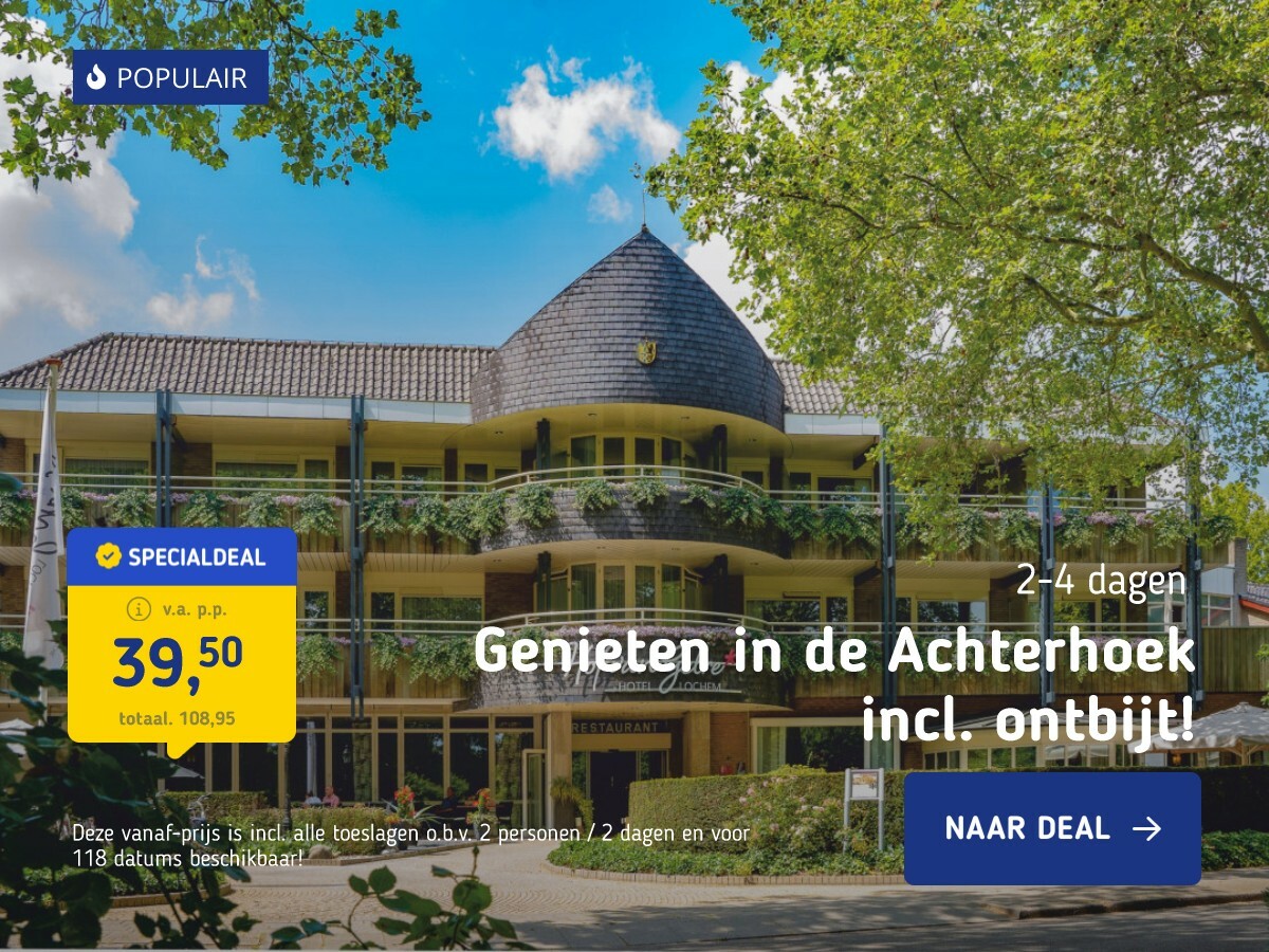 Genieten in de Achterhoek incl. ontbijt!