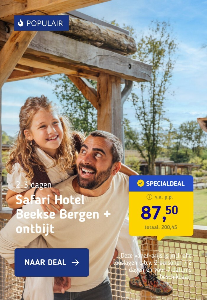 Safari Hotel Beekse Bergen + ontbijt