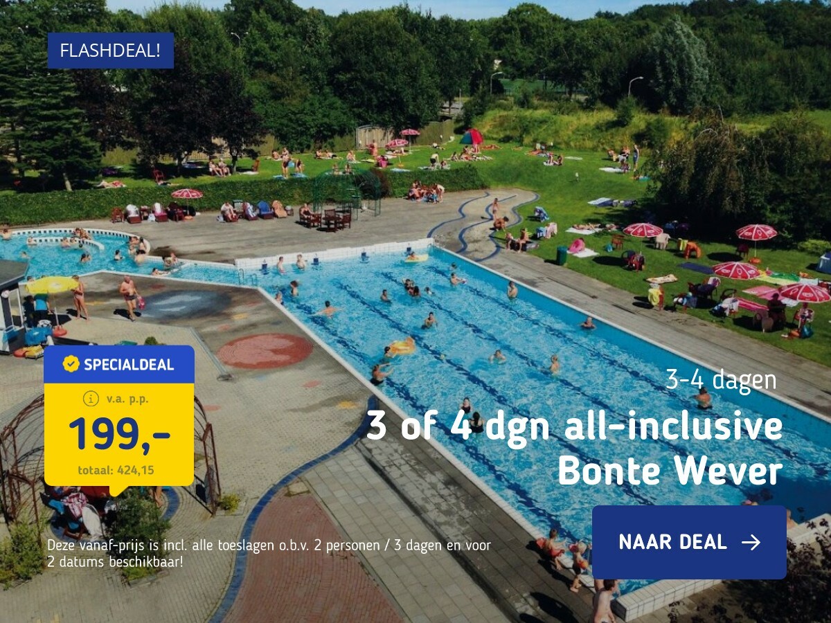 3 of 4 dgn all-inclusive Bonte Wever