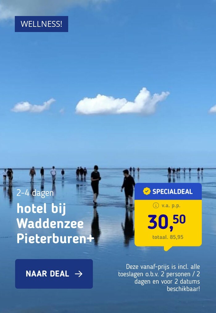 hotel bij Waddenzee Pieterburen+ ontbijt