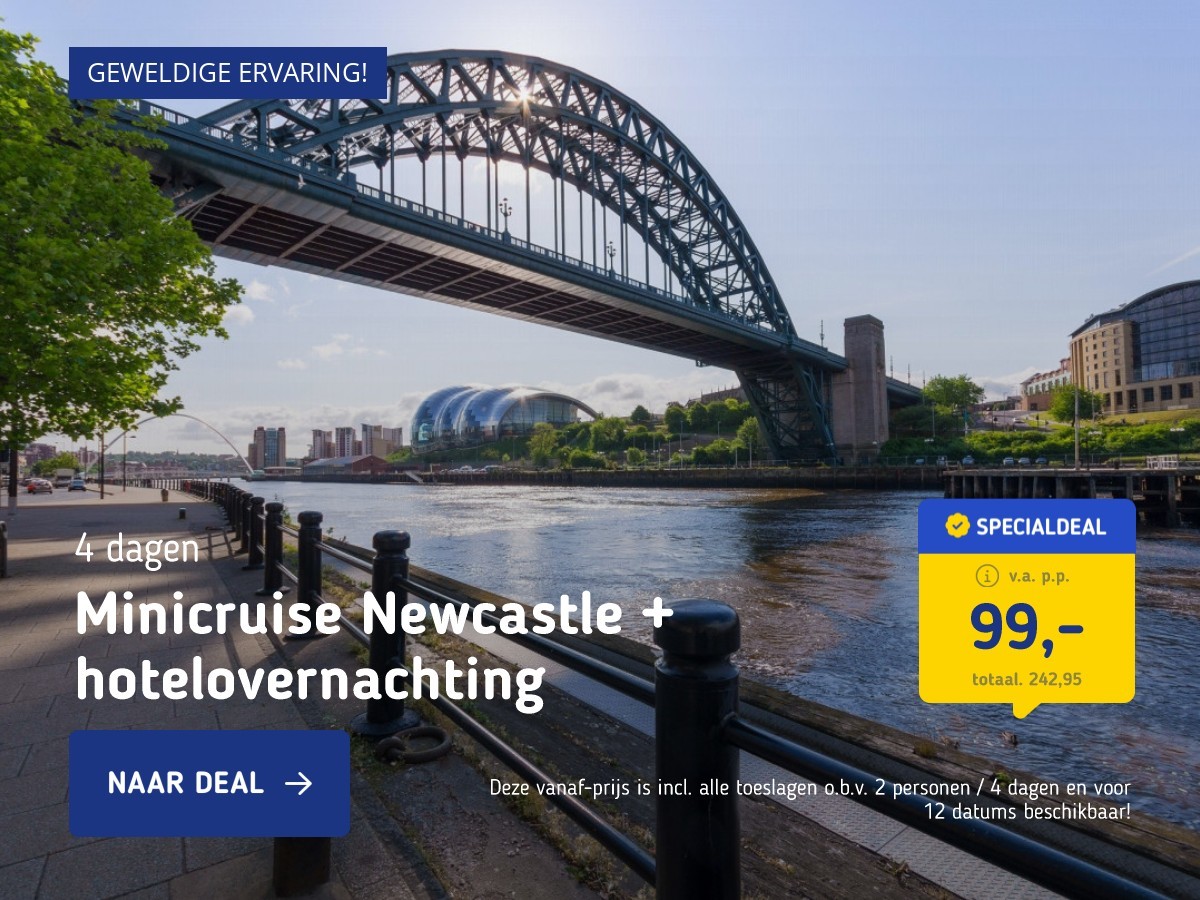 Minicruise Newcastle + hotelovernachting