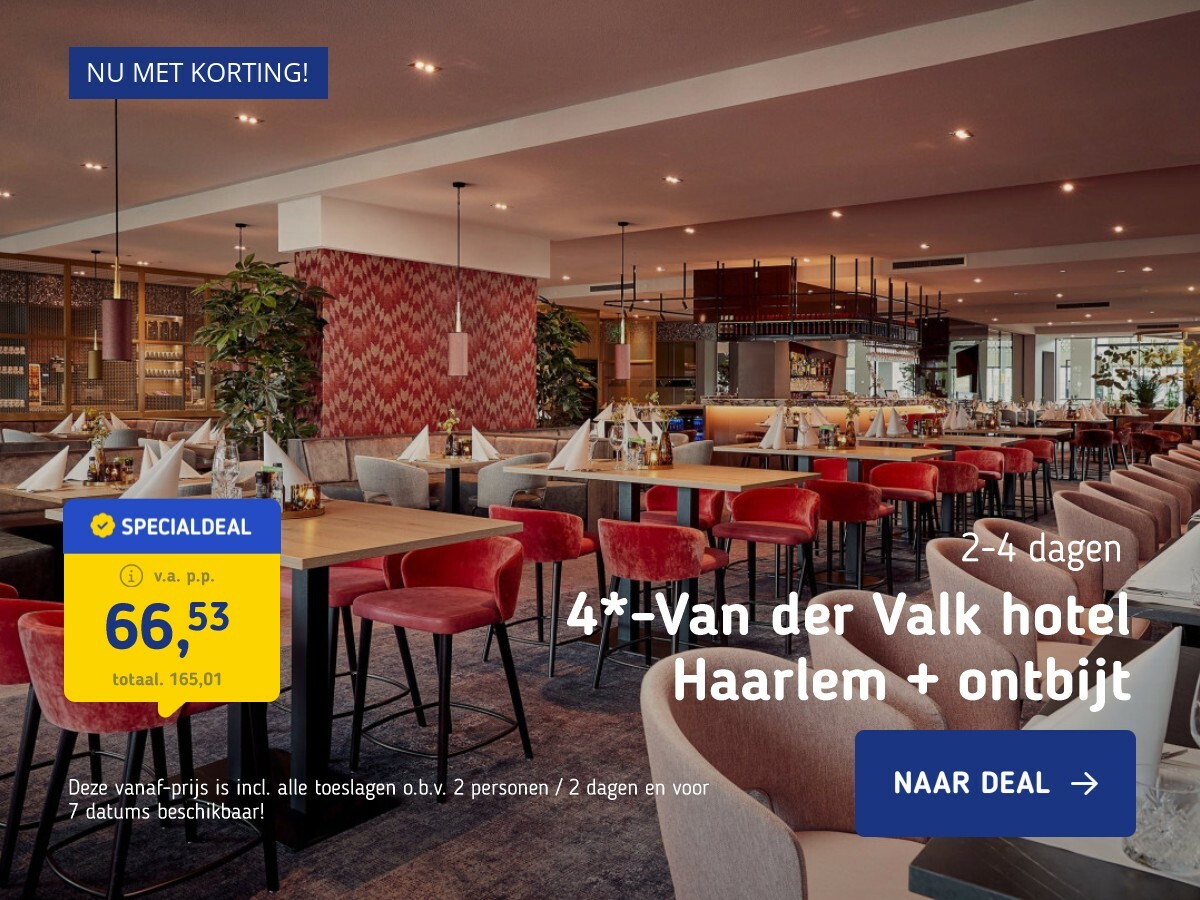 4*-Van der Valk hotel Haarlem + ontbijt