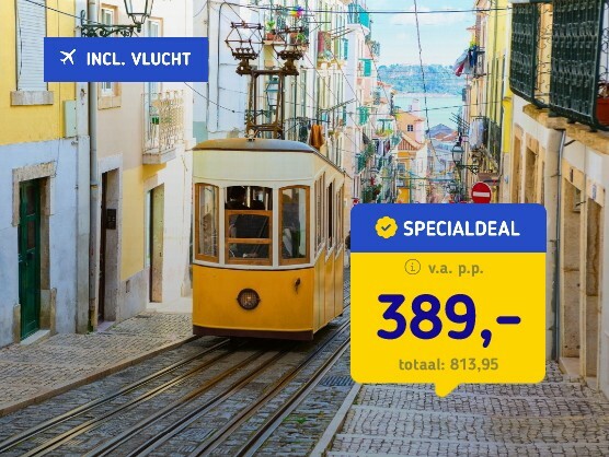 4*-hotel Lissabon + vlucht en ontbijt