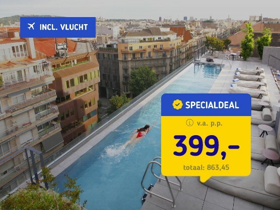 5*-hotel in Barcelona + ROOFTOP zwembad!