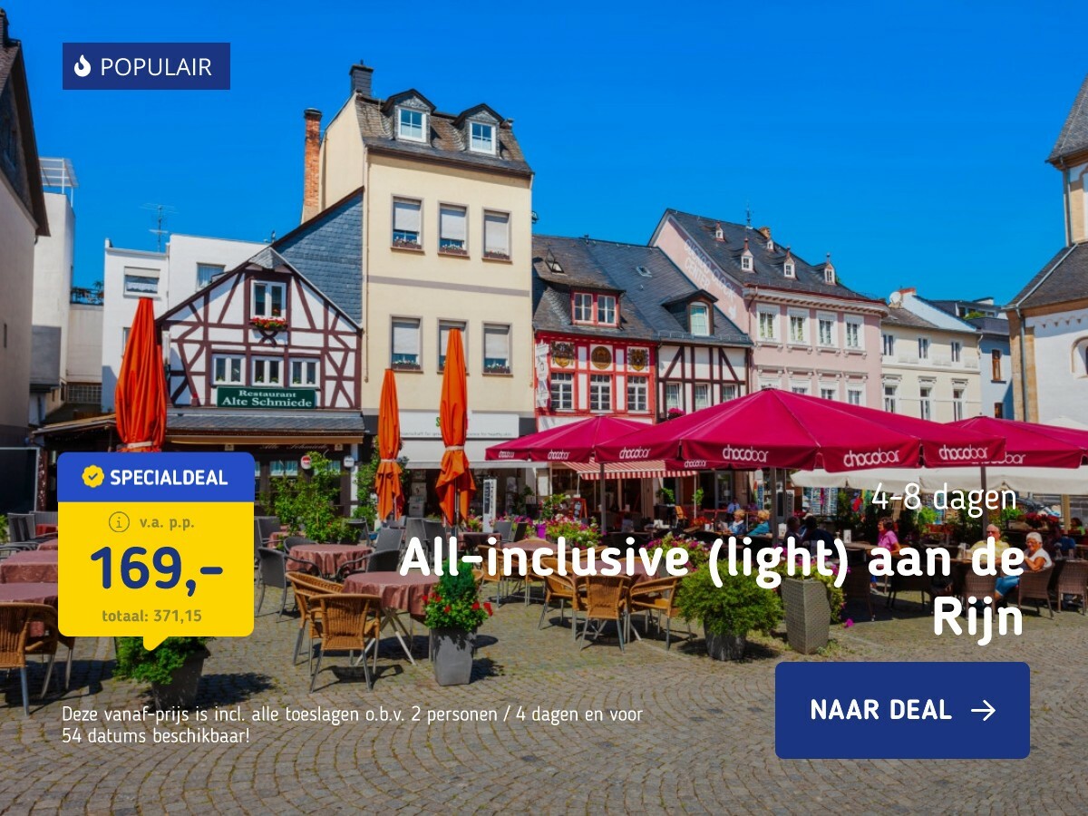 All-inclusive (light) aan de Rijn