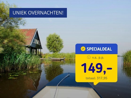 Overnacht op een sloep in Friesland!