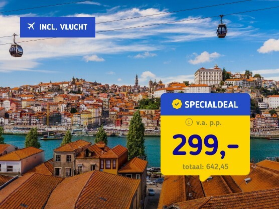 4*-hotel in Porto incl. ontbijt + vlucht