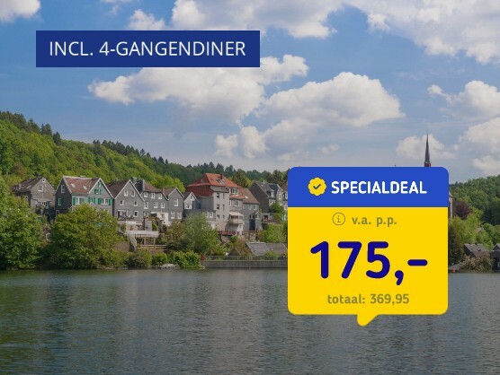 4*-hotel nabij het Wuppertal + diner