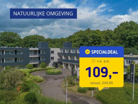 4*-hotel Veluwe + ontbijt & hoofdgerecht