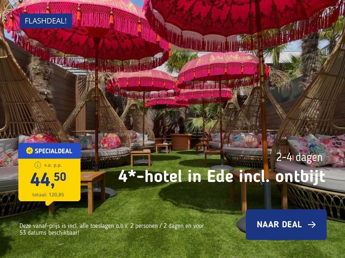 4*-hotel in Ede incl. ontbijt