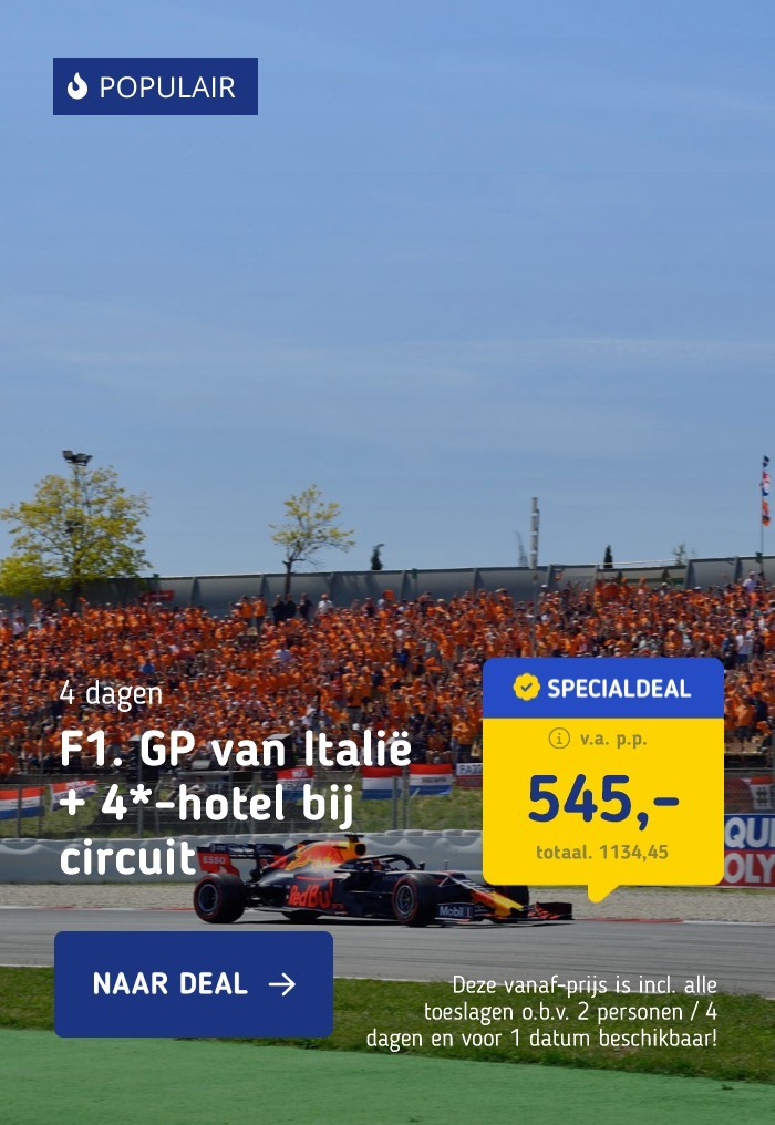 F1: GP van Italië + 4*-hotel bij circuit