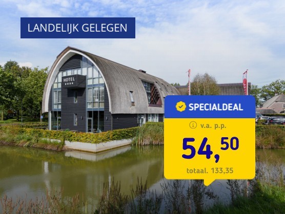 Luxe 4*-designhotel Veluwe + ontbijt